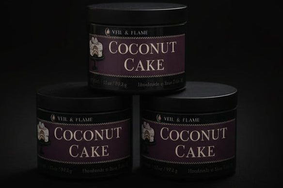 Coconut Cake Candle – 3.5 oz Jar | Hand-Poured Soy Wax, Gourmand Fragrance