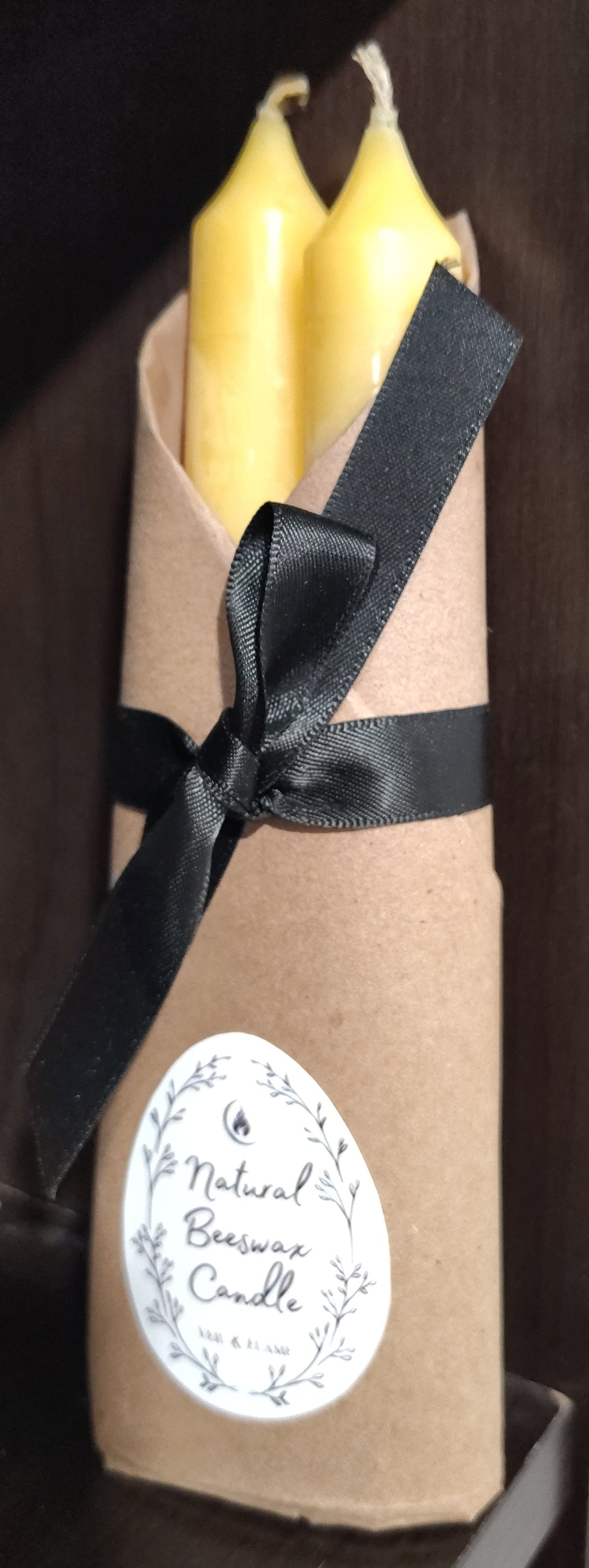 Pure Beeswax Candles - Hand poured