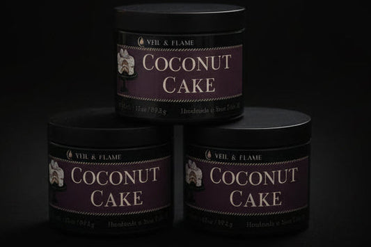 Coconut Cake Candle – 3.5 oz  Jar | Hand-Poured Soy Wax, Gourmand Fragrance