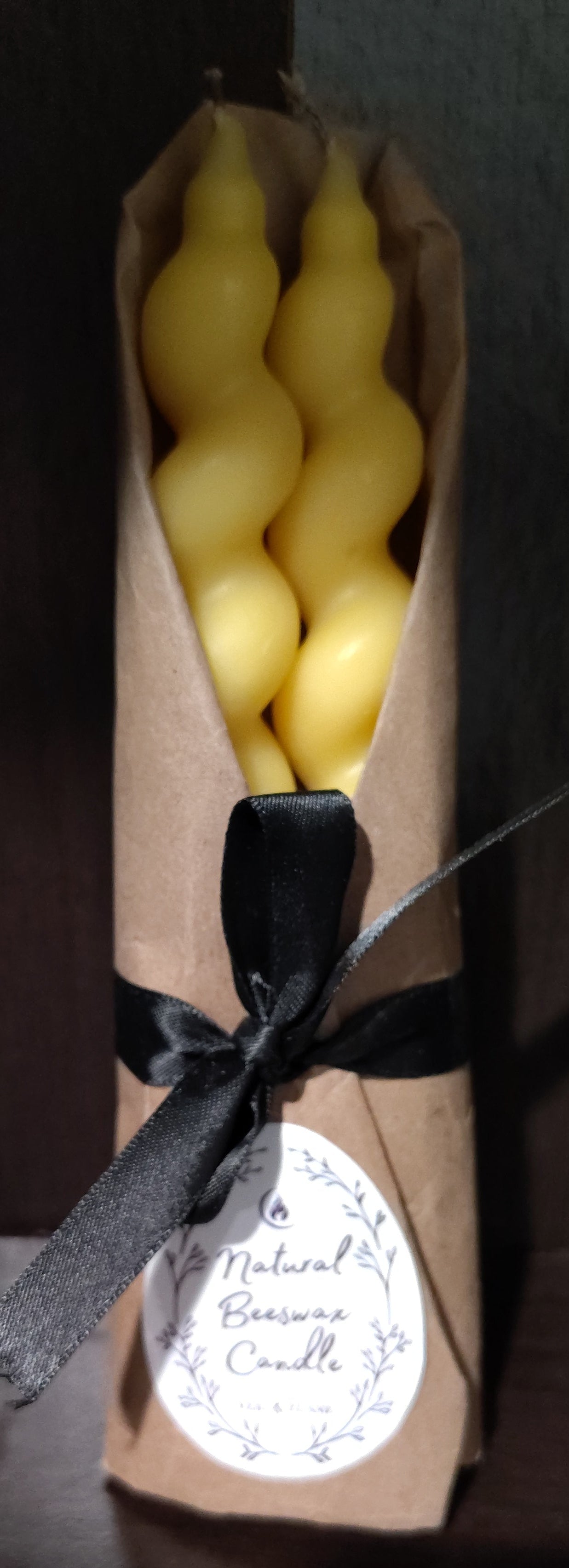 Pure Beeswax Candles - Hand poured