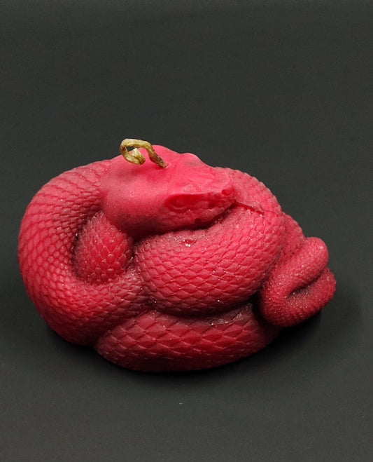Snake candle - Red